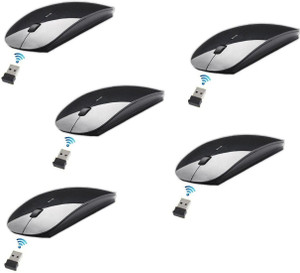 Outre 5pc 2.4Ghz Ultra Slim Wireless Optical Mouse