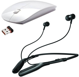ROQ Wireless Bluetooth Headset With Ultra Slim Wireless Optical Mouse