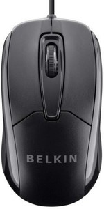 Belkin 3 Button Wired USB Optical Mouse for Desktop, Laptop, and Netbook (Mac or PC) Wired