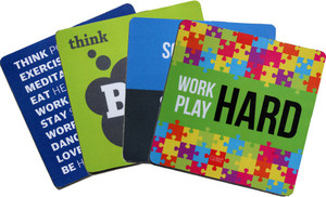 QuoteSutra Collection For Startup & Entrepreneurs to Inspire & Motivate Set Of 4 Mousepad