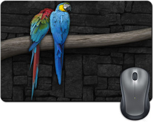 ShopMantra Colorful Parrots on Tree Digital Design Mousepad