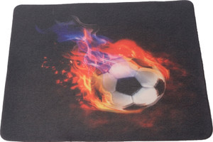 Speed Rubber Black Picture Football Mousepad
