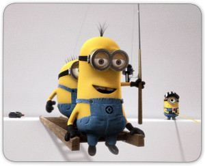 Digiclan Minions in air Mouse pad Mousepad