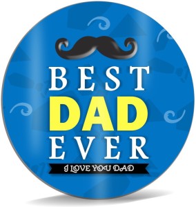 sky trends best dad ever i love you dad with blue color floral background and mustaches best gifts for dad happy father's day mousepad(multicolor)