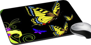 meSleep Floral Butterfly Mousepad