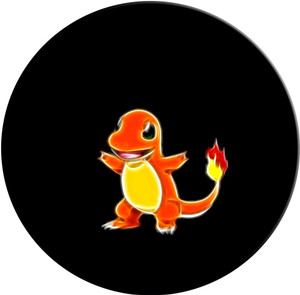 desicase charmander pokemon round mouse pad mousepad multicolour