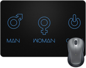 Rangeele Inkers Man Woman Geek Mousepad