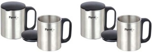 Pigeon Double Coffee Cup (Set of 2) Stainless Steel Mug