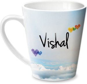 hot muggs simply love you vishal conical ceramic mug(315 ml)