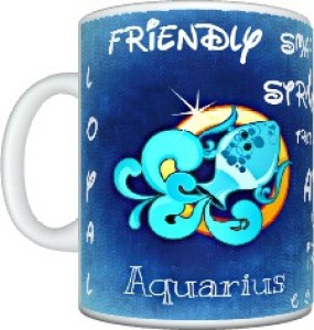 CreativesKart Zodiac Aquarius (F) Ceramic Mug