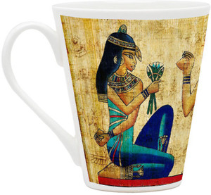 HomeSoGood Egyptian Princess Ceramic Mug