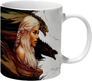 Mooch Wale Game Of Thrones Daenerysttargaryen Dragons Art Ceramic Mug
