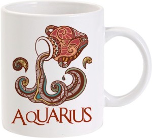 Lolprint 1 Aquarius Zodiac Sign Ceramic Mug