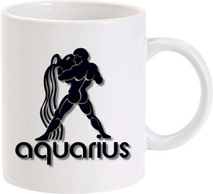Lolprint 4 Aquarius Zodiac Sign Ceramic Mug