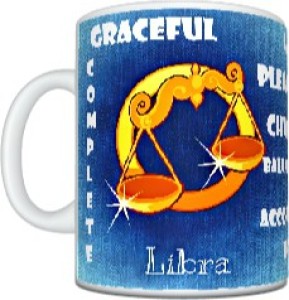 CreativesKart Zodiac Libra (F) Ceramic Mug