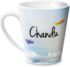 hot muggs simply love you chandu conical ceramic mug(315 ml)