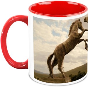 HomeSoGood Game Of Thrones Horse Statue Ceramic Mug