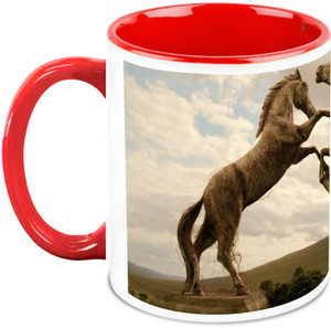 HomeSoGood Game Of Thrones Horse Statue Ceramic Mug