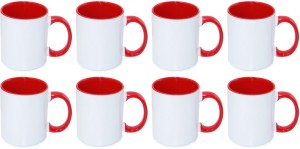 Lolprint 8 Inner plus Handle Red Ceramic Mug