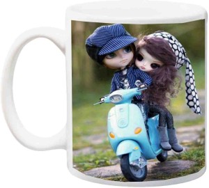 me&you special cute couple i want to ride with you forever ceramic mug(325 ml)