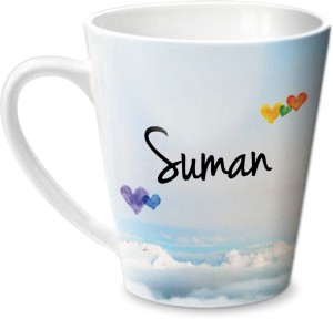 hot muggs simply love you suman conical ceramic mug(315 ml)