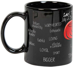 Prithish Leo Black Ceramic Mug