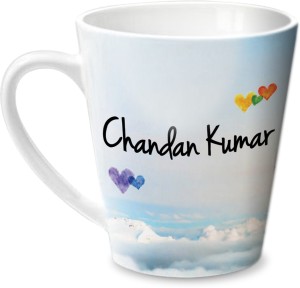 hot muggs simply love you chandan kumar conical ceramic mug(315 ml)