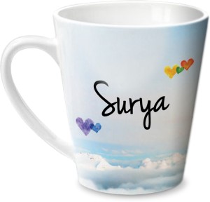 hot muggs simply love you surya conical ceramic mug(315 ml)