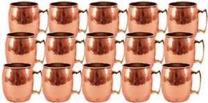 Indian Art Villa Set Of Moscow Mule Round Hammer Cup Restaurant Bar Hotel Ware Copper Mug