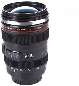 Maxed Black Camera Lens Flask Innovative Gifting CL-6 Stainless Steel Mug