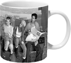 Mooch Wale Friends Black And White Ceramic Mug