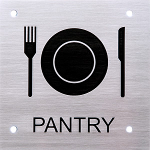 Shreyas Signages Steel Door Sign I Stainless Steel I Pantry I