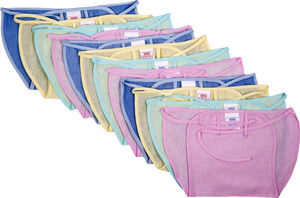 Baby Joy Baby Joy New Just Born Cloth Nadi Washable Reusable Cotton Diaper/Langot Mini,(0-3 Months)