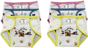 Super Baby Pack of 6, Multicolor (3-6 Months) New Just Born Photo Print 100% Inside Outside Cotton Double Cloth Washable