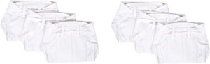 Baby Joy New Just Born Hosiery Plain Cotton Diaper/Langot Cushioned Padded Nappies (0-3 Months)