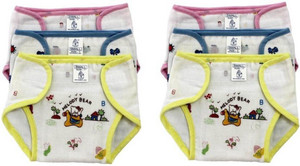kidoyzz Pack of 6, Multicolor (9-12 Months) New Just Born Photo Print 100% Inside Outside Cotton Double Cloth Washable