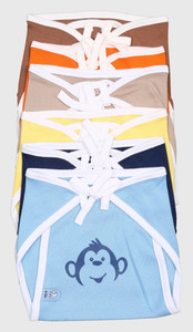 Bio Kid Colourful Eco Tie Nappies