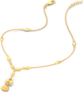 BLUESTONE Yellow Gold Necklace Price in India Buy BLUESTONE