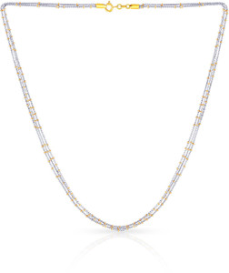 Silver necklace malabar store gold