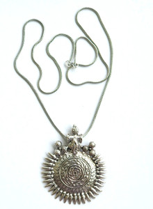 Sansar India Silver Plated Metal Necklace