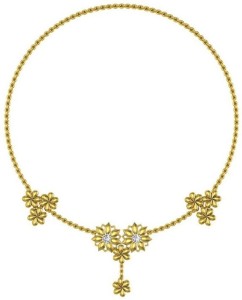 Avsar NECKLACE3YB Yellow Gold Precious Necklace