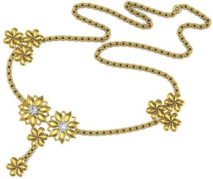 Avsar NECKLACE3A Yellow Gold Precious Necklace