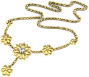 Avsar NECKLACE14A Yellow Gold Precious Necklace