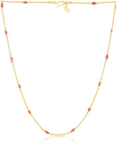 Malabar Gold and Diamonds 6284_VVS1_F_36 Yellow Gold Precious Necklace