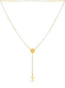 Malabar Gold and Diamonds 6284_VVS1_F_47 Yellow Gold Precious Necklace