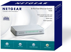 Netgear FS208 8 Port Fast Ethernet Network Switch