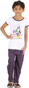 Meril Kids Nightwear Girls Graphic Print Cotton