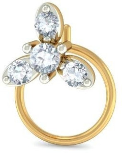 BlueStone Zinnia 18kt Diamond Yellow Gold Stud