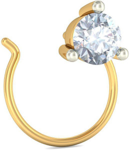 BlueStone The Laurel 14kt Diamond Yellow Gold Stud