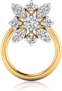 IskiUski Flora 14kt Diamond Yellow Gold Nose Wire